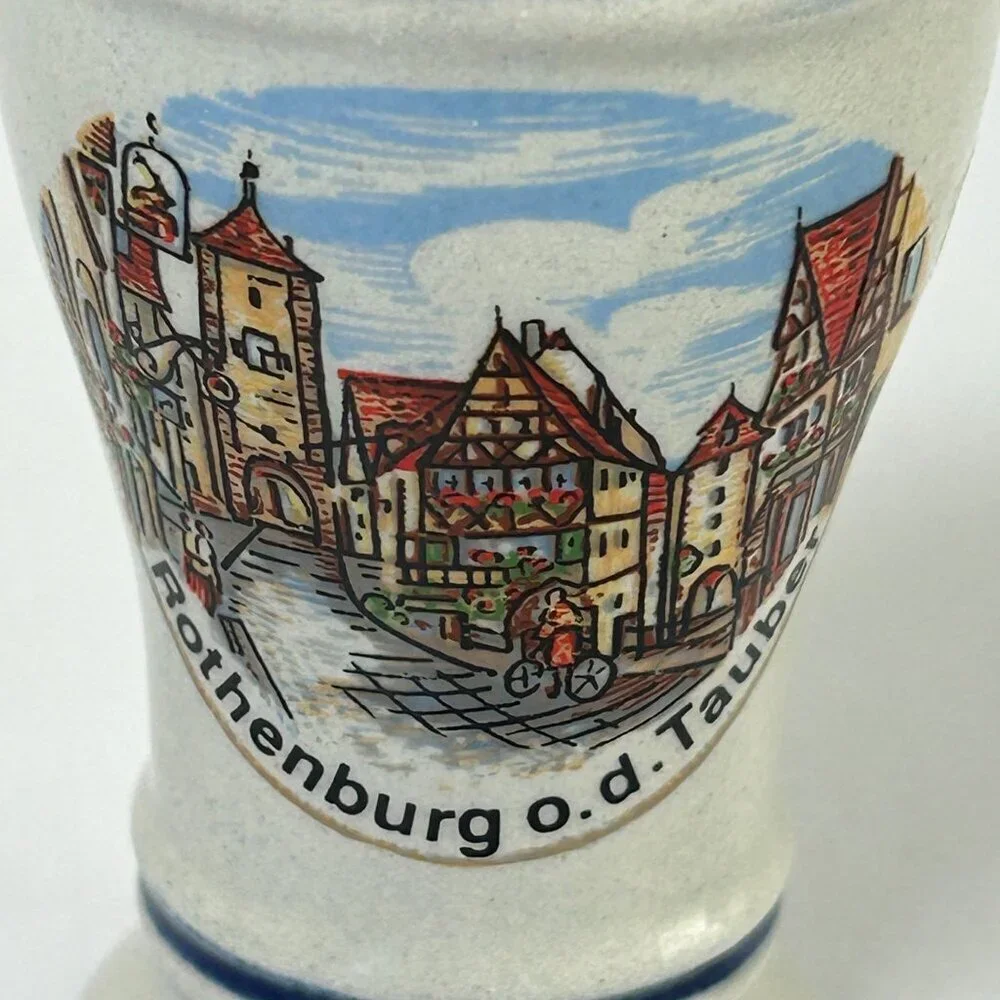 Rothenburg O‎ D Tauber Mini Stein Mug Shot Glass Bar